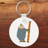 Bouwvakker met ladder sleutelhanger (Voorkant)