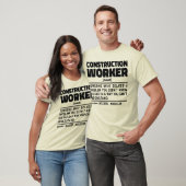 Bouwvakker Noun Cool Dad Verjaardag Cadeau T-shirt (Unisex)