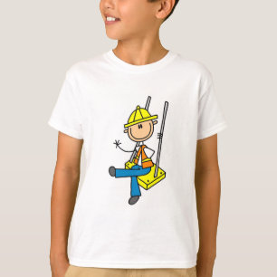 Bouwvakker op Hoge Bouw T-shirts en Cadeaus