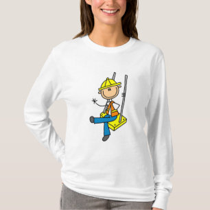 Bouwvakker op hoogbouw T-shirts en cadeaus