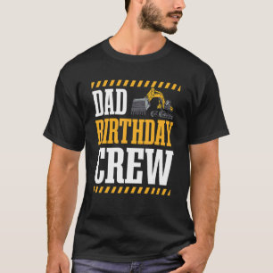 Bouwvakker papa Verjaardagsfeestje arbeider vet T-shirt
