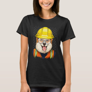 Bouwvakker Pembroke Welsh Corgi Arbeider D T-shirt