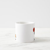 Bouwvakker Stickfiguur Espresso Kop (Voorkant)