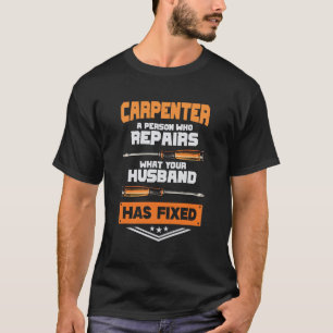 Bouwvakker timmerman Rustieke sjabloon T-shirt
