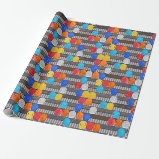 Bouwvakker Veiligheidshelmen Cadeaupapier (Uitgerold)
