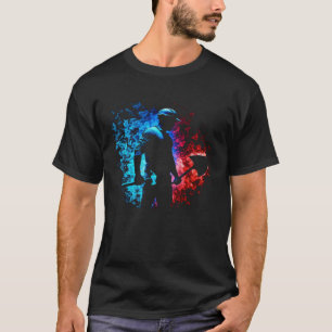 Bouwvakker Vlammen Schop Civiele Techniek T-shirt