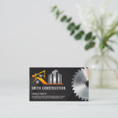 bouwvakker | Zaag | aannemer Visitekaartje (Staand voorkant)