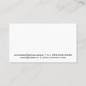 bouwvakkers | architect | Ingenieurs Visitekaartje (Achterkant)