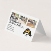 Bouwvakkers bestrating cement visitekaartje (Voorkant)