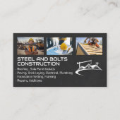 bouwvakkers | blauwe kraag | Renovaties Visitekaartje (Voorkant)