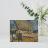 Bouwvakkers van schepen - The Rope - George Bellow Briefkaart (Staand voorkant)