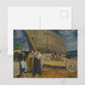 Bouwvakkers van schepen - The Rope - George Bellow Briefkaart (Voorkant / Achterkant)