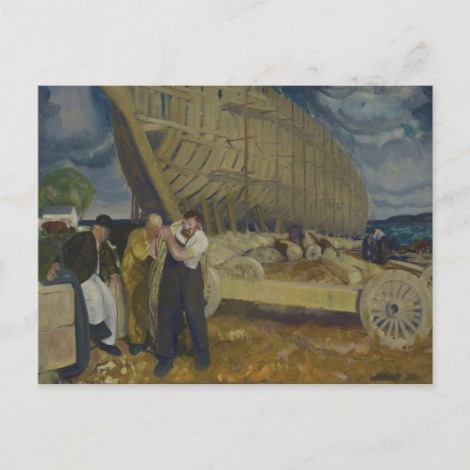 Bouwvakkers van schepen - The Rope - George Bellow Briefkaart (Voorkant)