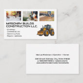 bouwvakkers | zware machines visitekaartje (Voorkant / Achterkant)