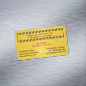 bouwvakman magnetisch visitekaartje (Voorbeeld)