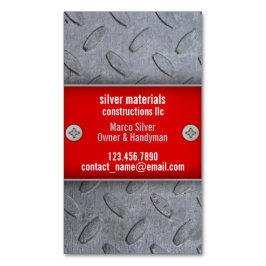 bouwvakman magnetisch visitekaartje