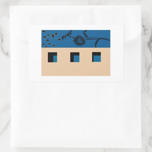 Bouwventilator Rechthoekige Sticker (Tas)