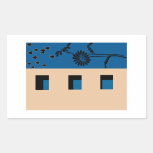 Bouwventilator Rechthoekige Sticker