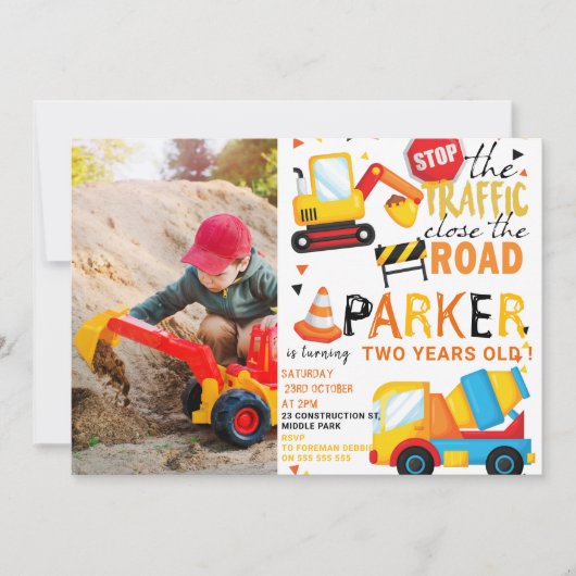 Bouwverjaardag Schattigee foto Kaart (Voorkant)