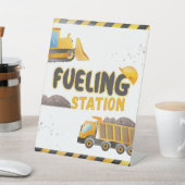 Bouwverjaardag - Tankstation Reclamebord Met Voetstuk (Insitu)