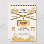 bouwverjaardag | vuilniswagen-feest kaart (Voorkant)