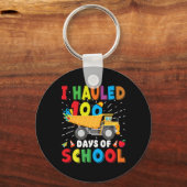 Bouwvoertuig 100 dagen van School Apparel Du Sleutelhanger (Voorkant)