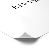 Bouwvoertuig 1e verjaardag welkomstbord poster (Hoek)