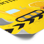 Bouwvoertuig Aangepaste kinderen op zaterdag Poster (Hoek)