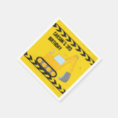 Bouwvoertuig Aangepaste kinderen op zaterdag Servet (Hoek)