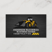 Bouwvoertuig | Aarde-gradiënt | Ontwikkelaar Visitekaartje (Voorkant)