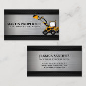 Bouwvoertuig | Bulldozer | Ontwikkeling Visitekaartje (Voorkant / Achterkant)