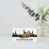 Bouwvoertuig Bulldozer | Skyline Visitekaartje (Staand voorkant)