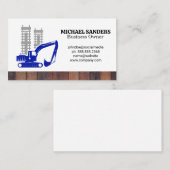 bouwvoertuig | Commerciële gebouwen Visitekaartje (Voorkant / Achterkant)