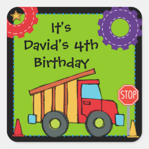 Bouwvoertuig Dump Truck Custom Stickers