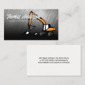 bouwvoertuig | grondverzet visitekaartje (Voorkant / Achterkant)