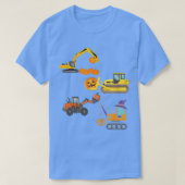 Bouwvoertuig Halloween Crane Truck Pumpkin T-shirt (Design voorkant)