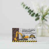 bouwvoertuig | Hardhat Home Logo Visitekaartje (Staand voorkant)