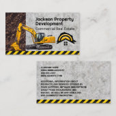 bouwvoertuig | Hardhat Home Logo Visitekaartje (Voorkant / Achterkant)