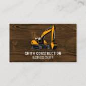 Bouwvoertuig | Hout Visitekaartje (Voorkant)