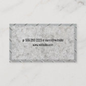 Bouwvoertuig | Metaal en beton Visitekaartje (Achterkant)