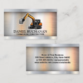 Bouwvoertuig | Metalen industrie Visitekaartje (Voorkant / Achterkant)