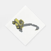 Bouwvoertuig Napkins Servet (Hoek)