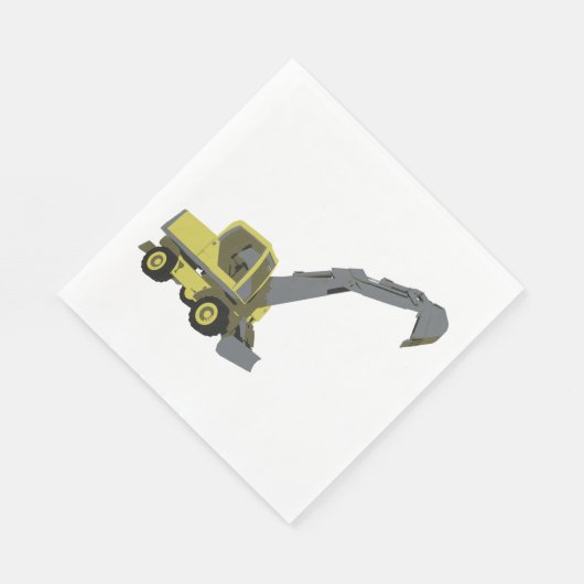 Bouwvoertuig Napkins Servet (Hoek)