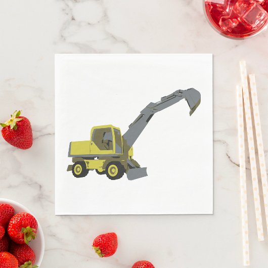 Bouwvoertuig Napkins Servet
