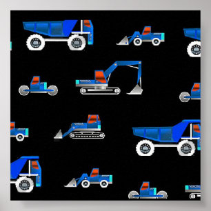 bouwvoertuig poster