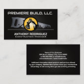 bouwvoertuig | Vastgoedgebouwen Visitekaartje (Voorkant / Achterkant)