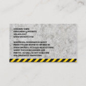 bouwvoertuig | Vastgoedontwikkeling Visitekaartje (Achterkant)