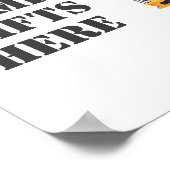 Bouwvoertuig Verjaardag Dump Gifts Here Sign Poster (Hoek)