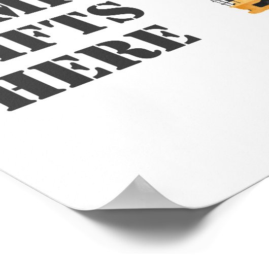 Bouwvoertuig Verjaardag Dump Gifts Here Sign Poster (Hoek)