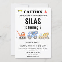 Bouwvoertuig Verjaardag